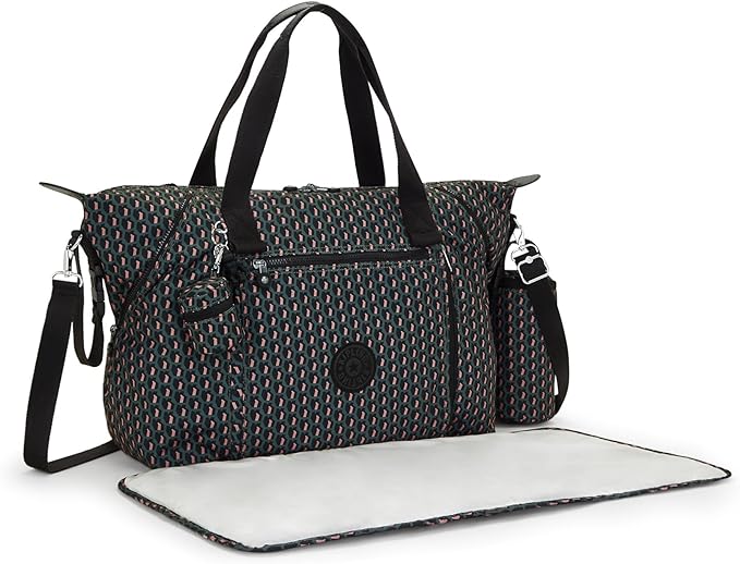 Bolso de bebé Kipling Art M Baby Bag Negro 3D K Pink