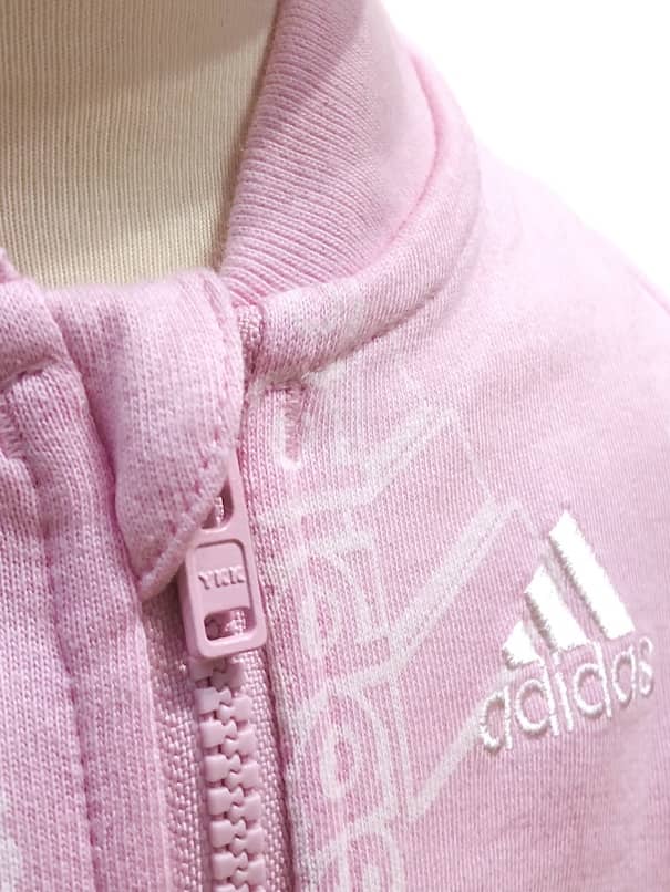 Enterito Adidas Bebé Niña Rosado Logos