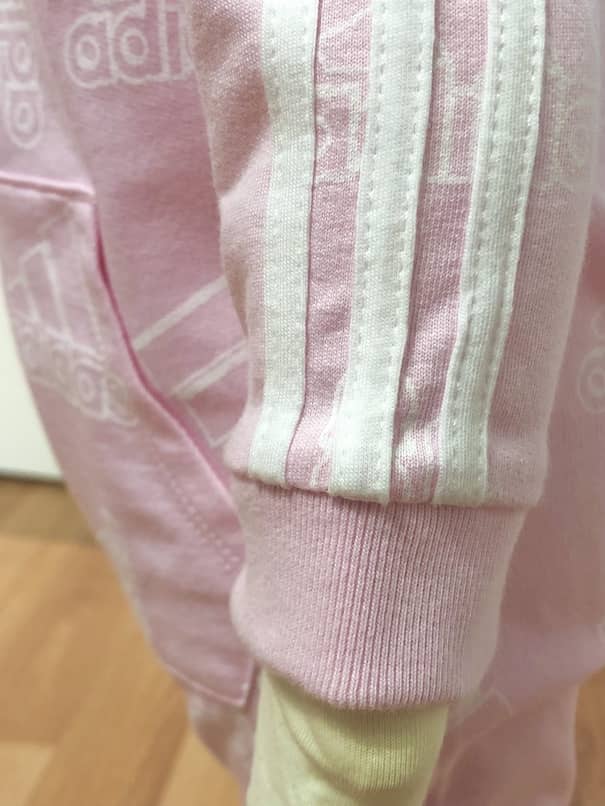 Enterito Adidas Bebé Niña Rosado Logos