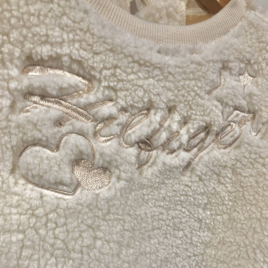 Conjunto de Bebé Tommy Hilfiger Niña Polerón Chiporro Blanco y Calzas