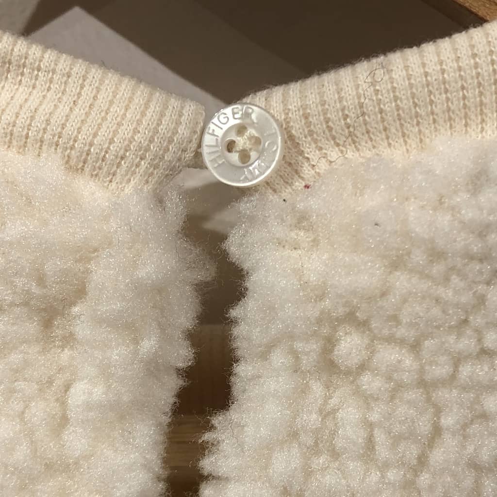Conjunto de Bebé Tommy Hilfiger Niña Polerón Chiporro Blanco y Calzas