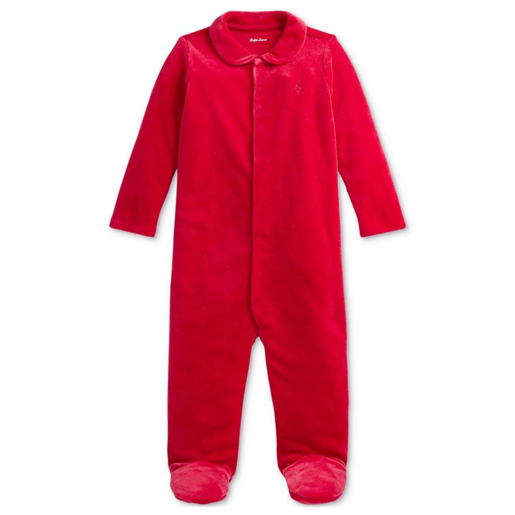 Enterito Polo Ralph Lauren Bebé Niño Plush Rojo - Cozy Kids