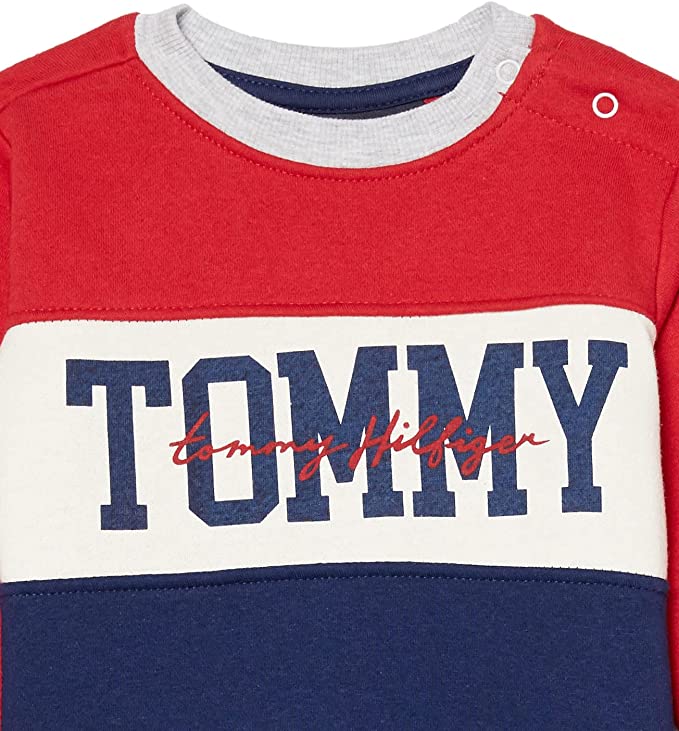 Buzo de Bebé Tommy Hilfiger Niño Blanco Azul y Rojo - Cozy Kids