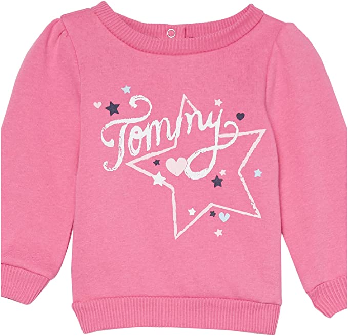 Buzo Tommy Hilfiger Bebé Niña Rosado Letras Blancas - Cozy Kids