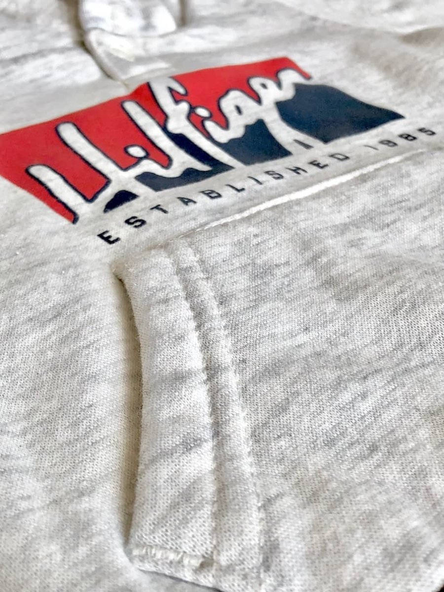 Buzo Tommy Hilfiger Bebé Niño Polerón Gris Claro Pantalon Azul - Cozy Kids