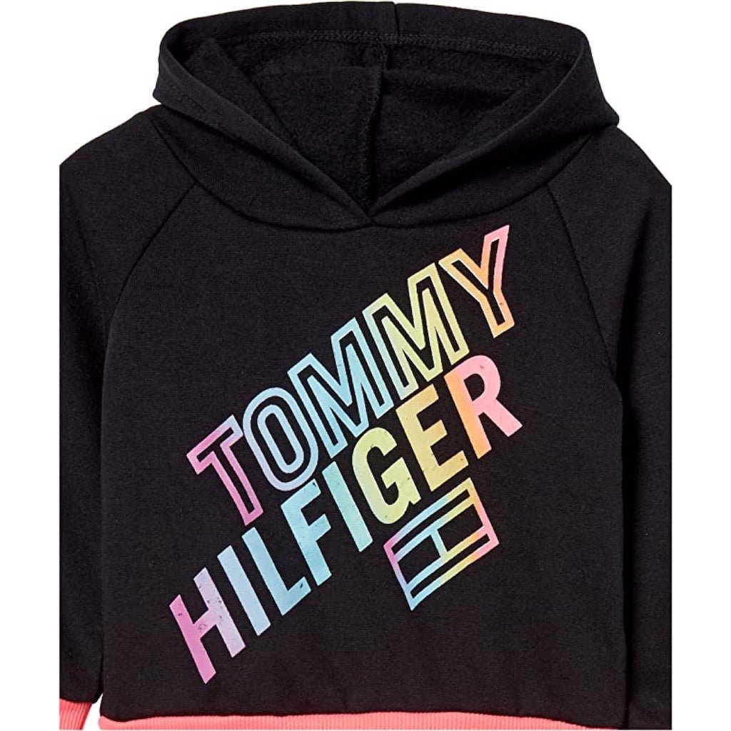 Buzo Tommy Hilfiger Niña Negro y Rosado - Cozy Kids