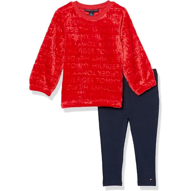 Conjunto de Bebé Tommy Hilfiger Niña Plush Rojo - Cozy Kids