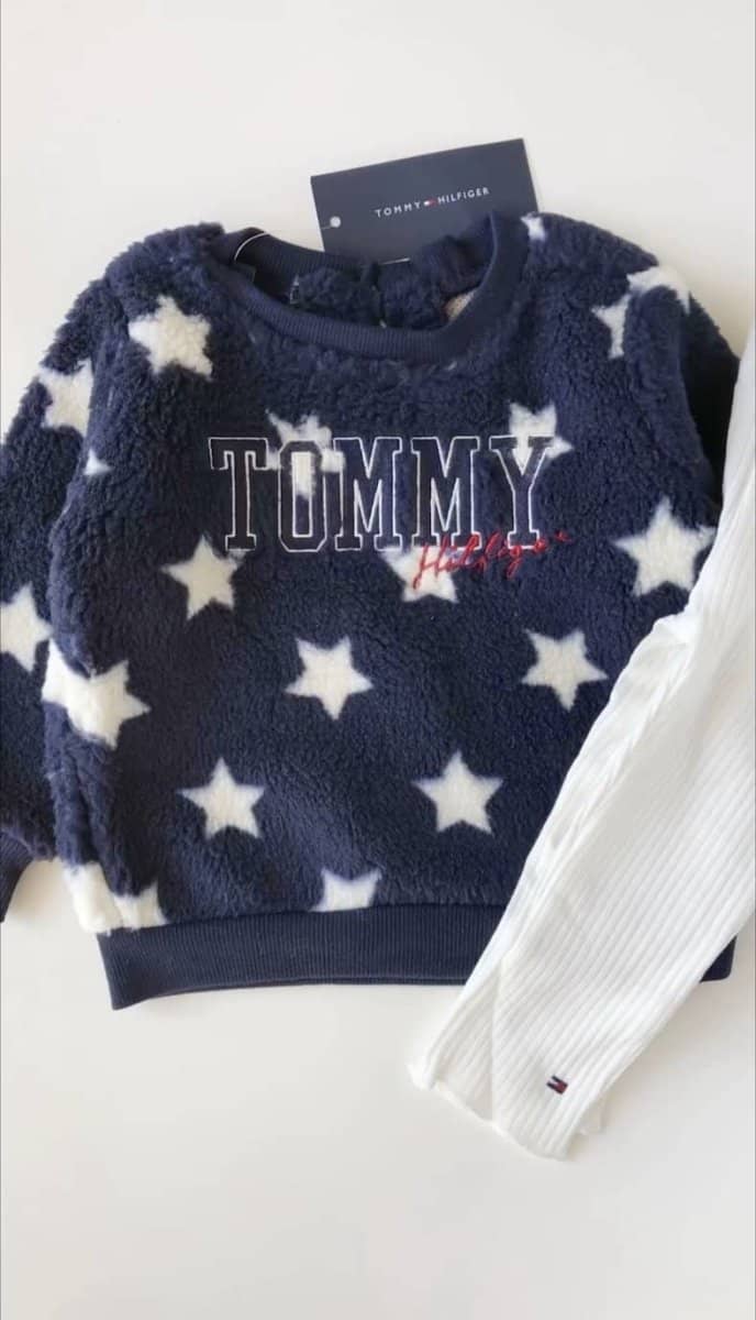 Conjunto de Bebé Tommy Hilfiger Niña Polerón Chiporro y Calzas - Cozy Kids