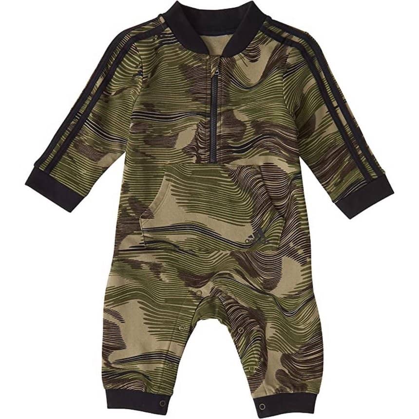 Enterito Adidas Bebe Nino Camuflaje Verde Cozy Kids