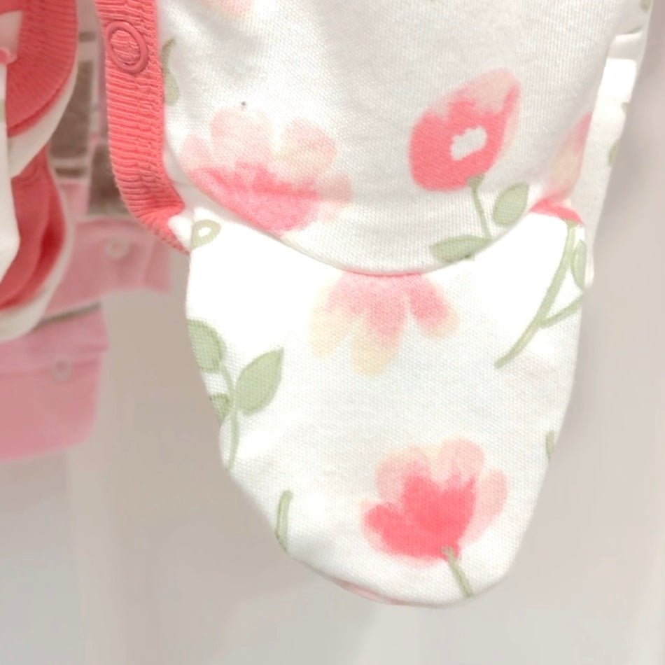 Enterito de Bebé Calvin Klein Niña Blanco y flores - Cozy Kids