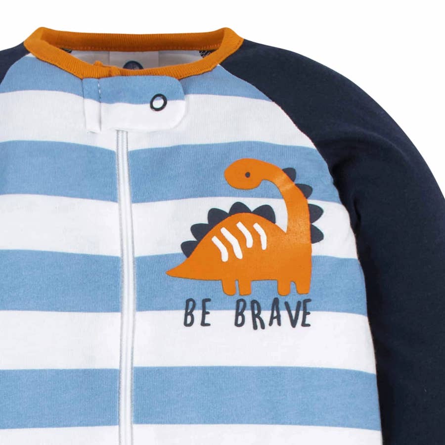 Enterito Gerber Bebé Niño Celeste Blaco Dino - Cozy Kids