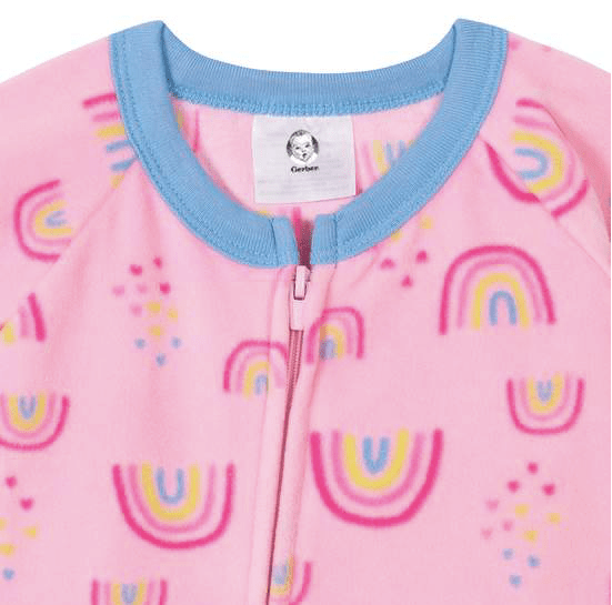 Enterito Pijama niña micropolar Bebé Niña Gerber arcoíris - Cozy Kids