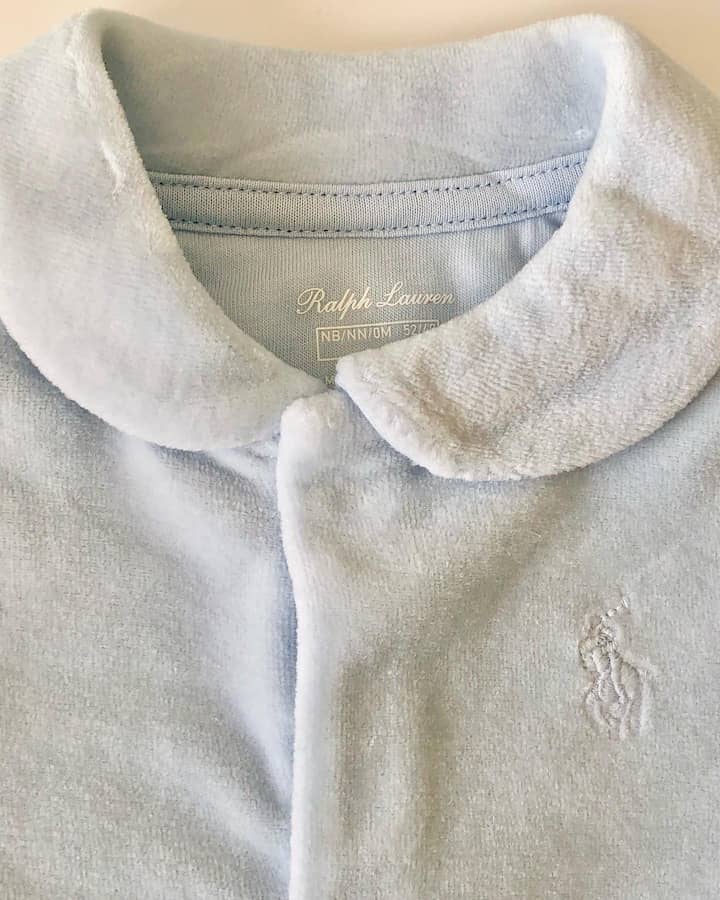 Enterito Polo Ralph Lauren Bebé Niño Plush Celeste - Cozy Kids