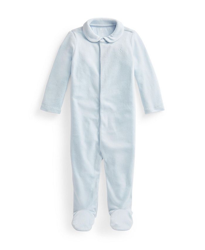 Enterito Polo Ralph Lauren Bebé Niño Plush Celeste - Cozy Kids