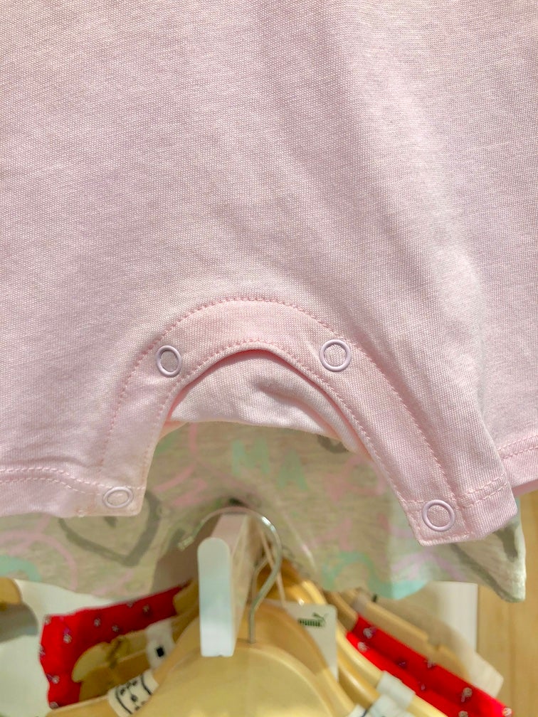 Enterito Puma bebé niña verano rosado pastel 100% algodón - Cozy Kids