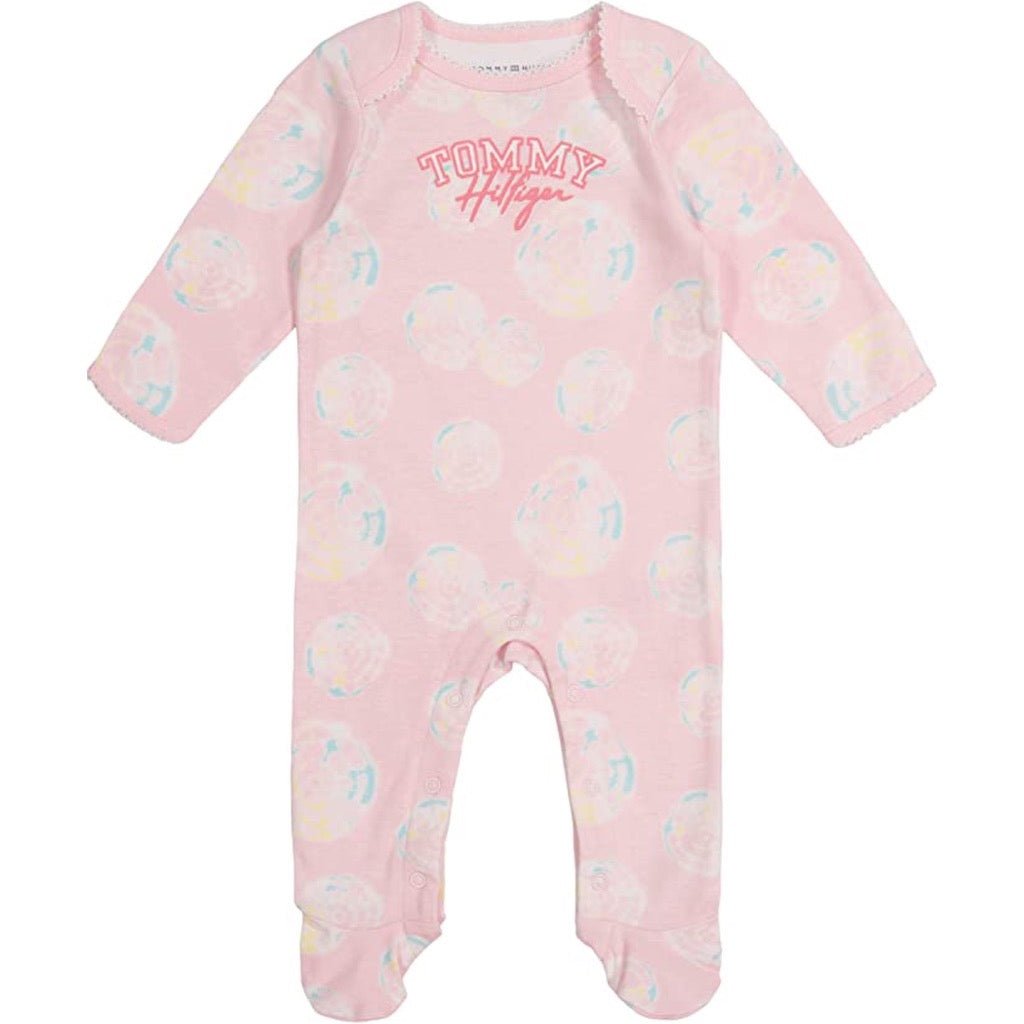 Enterito Tommy Hilfiger Bebé Niña Rosado Círculos Tai Dai - Cozy Kids