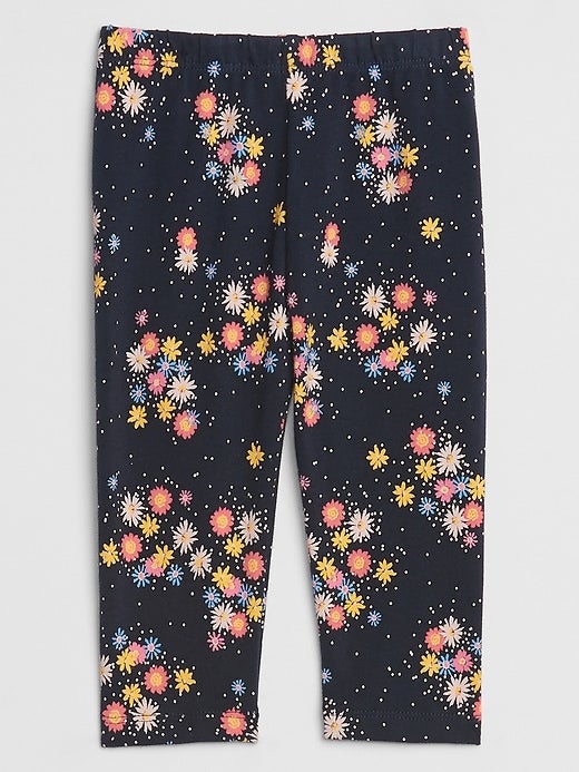 Leggins Bebé Niña Gap azul flores - Cozy Kids