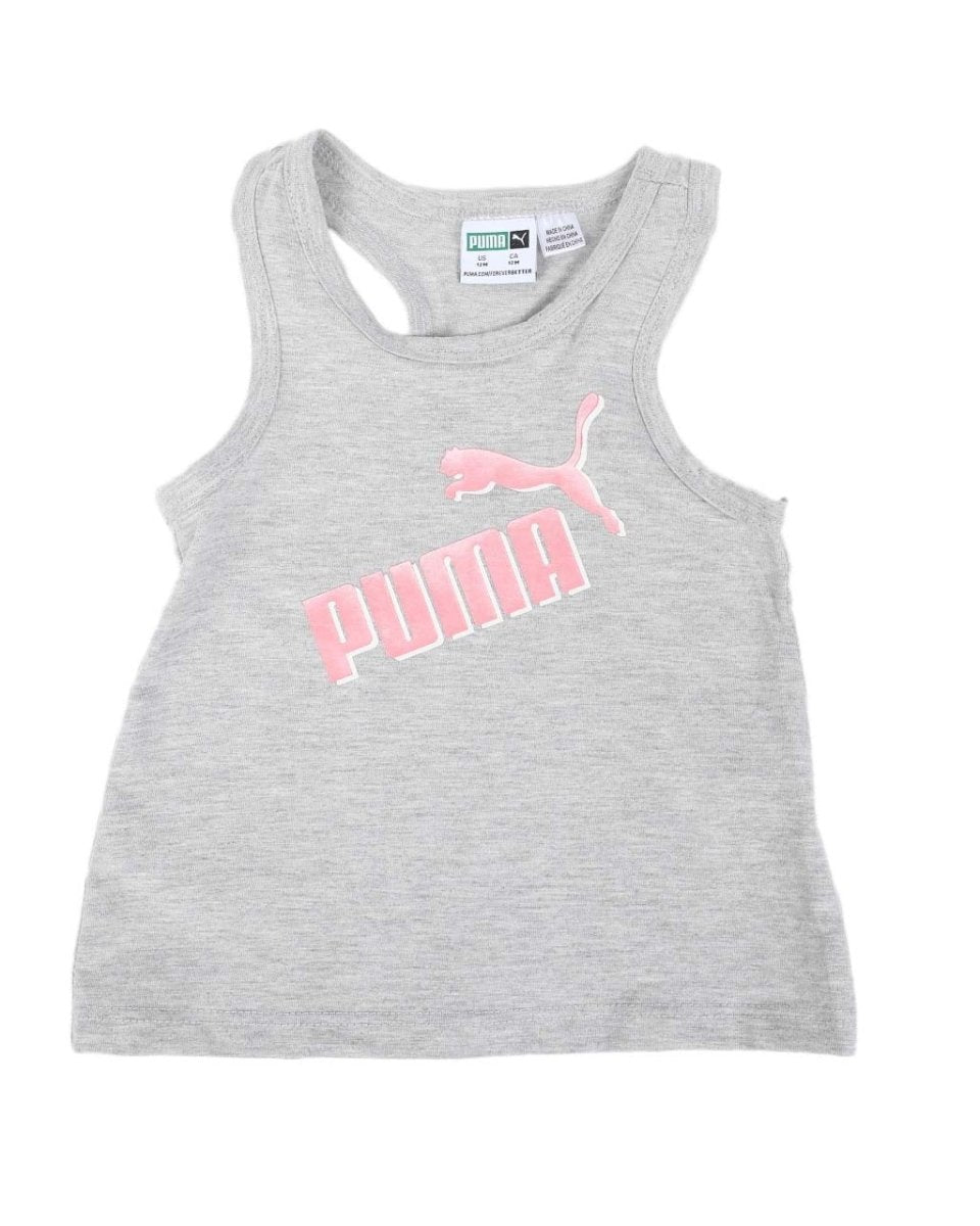 Polera niña gris logo Puma Kids - Cozy Kids