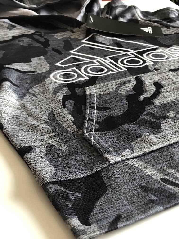 Poleron Adidas Niño Camuflaje Gris - Cozy Kids