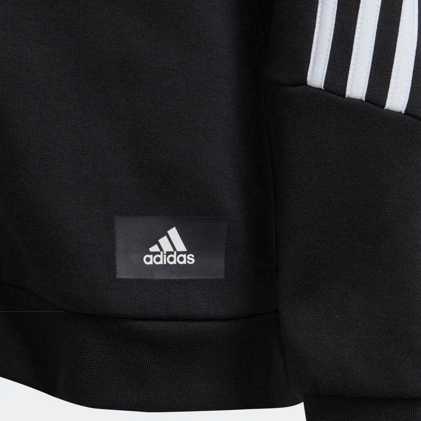 Polerón Adidas Niño Negro Sportswear Cierre Frontal - Cozy Kids