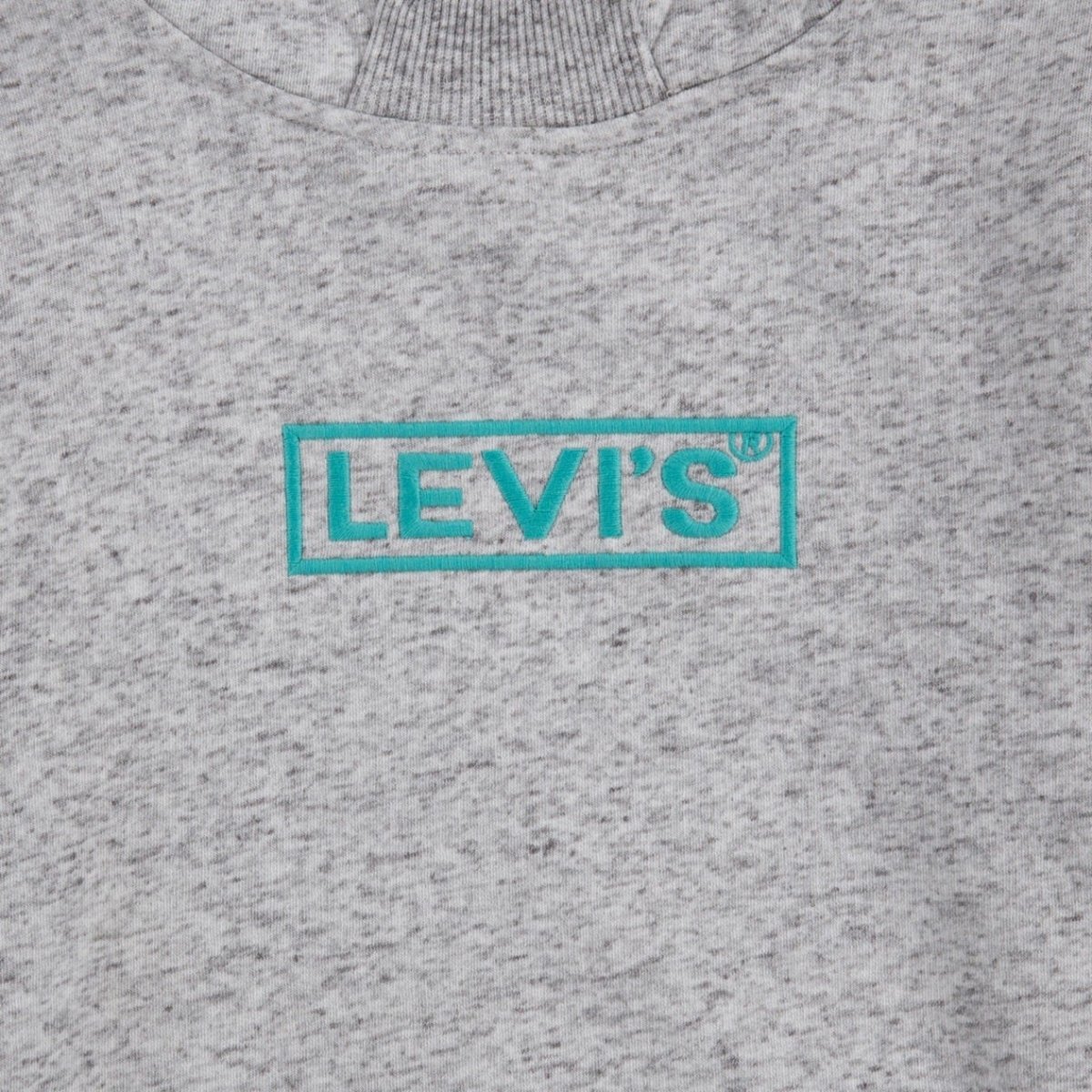 Polerón Niño Levi's Color Gris y Logo Verde en el Pecho - Cozy Kids