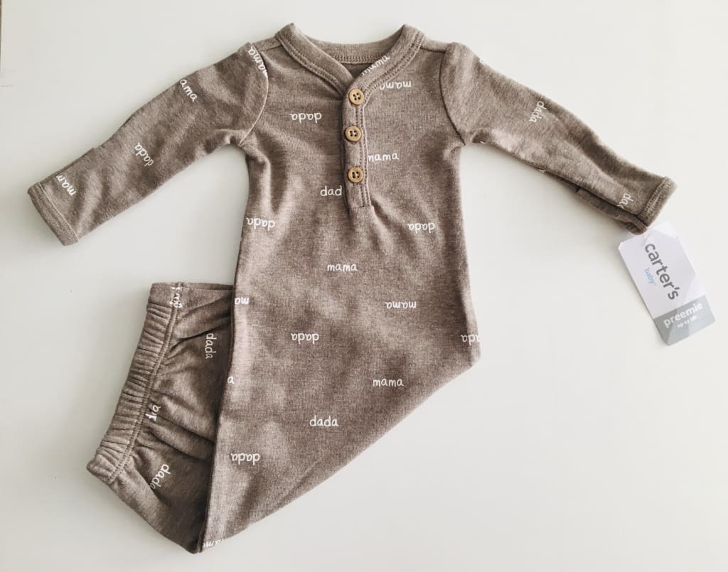 Saco de dormir café niño Carter’s 100% algodón - Cozy Kids