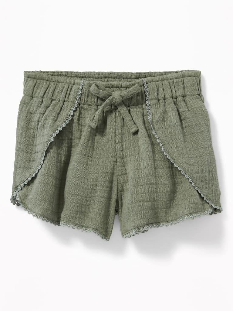 Short niña Old Navy verde militar - Cozy Kids