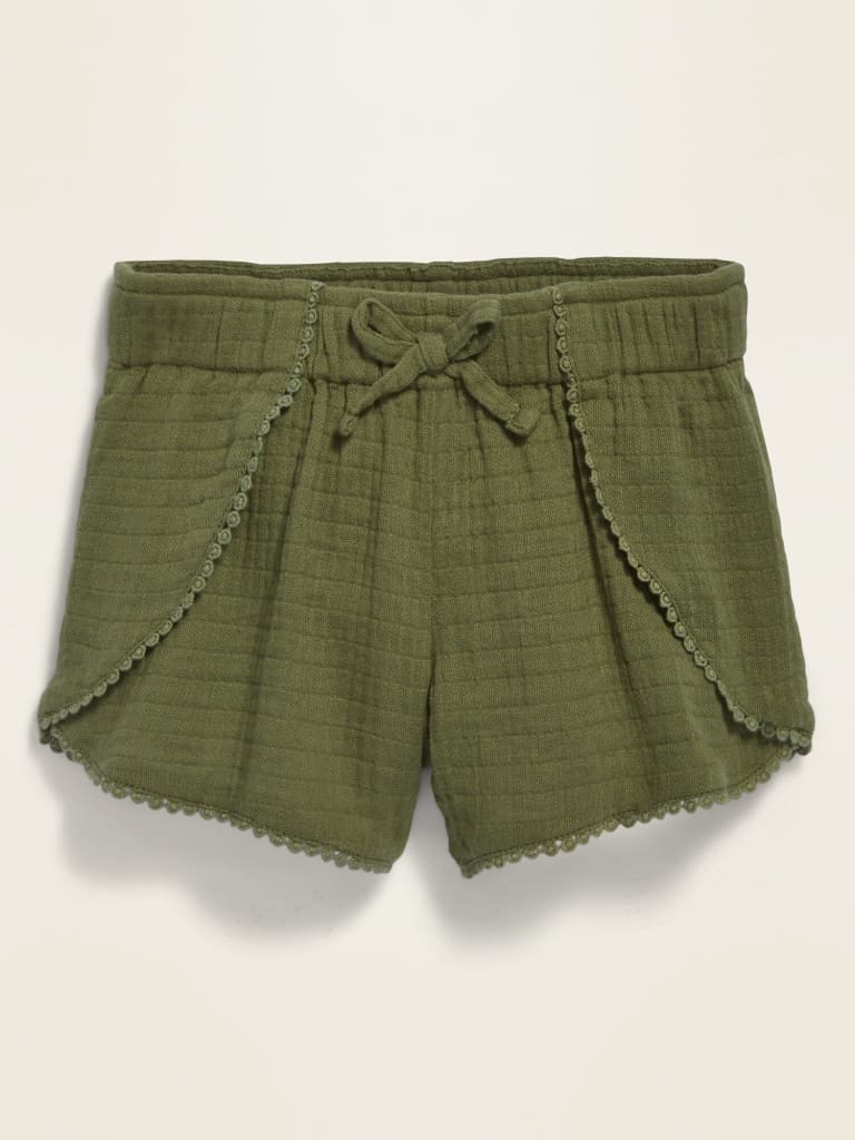 Short niña Old Navy verde militar - Cozy Kids