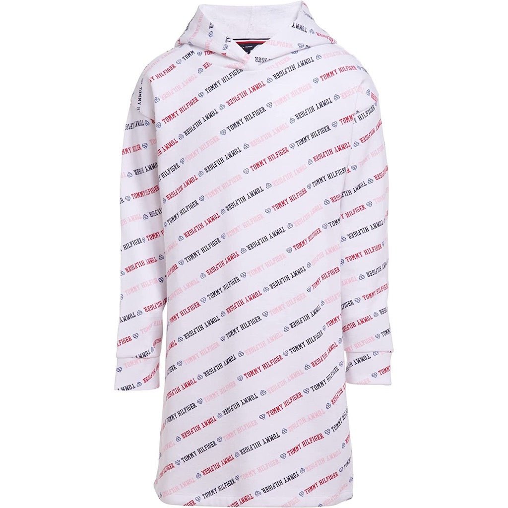 Vestido de Niña Tommy Hilfiger Blanco tipo Polerón con Capucha - Cozy Kids