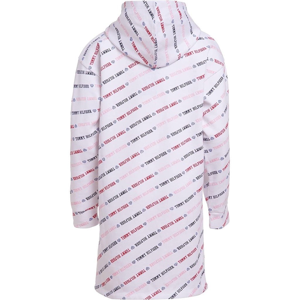 Vestido de Niña Tommy Hilfiger Blanco tipo Polerón con Capucha - Cozy Kids