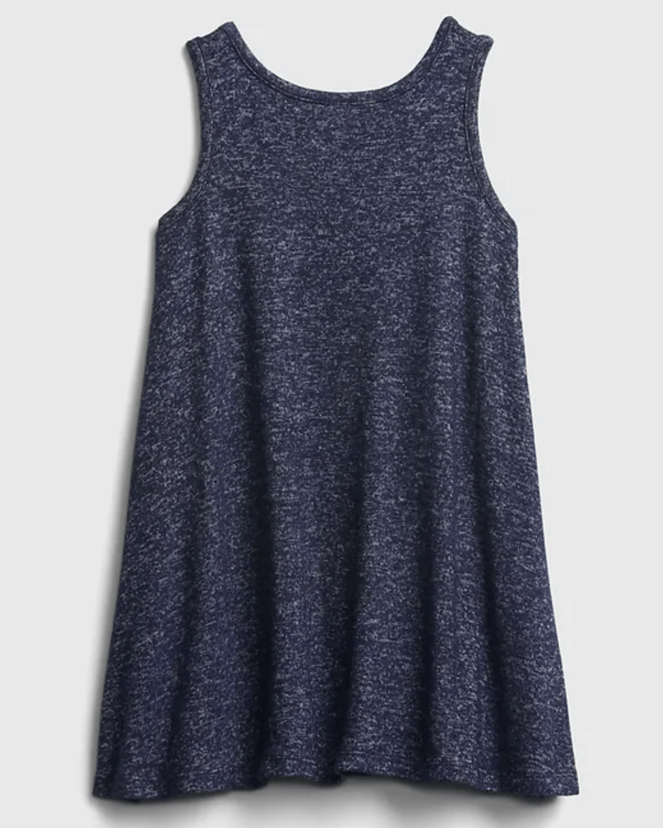 Vestido Niña Ultra Suave Gap Azul Jaspeado - Cozy Kids