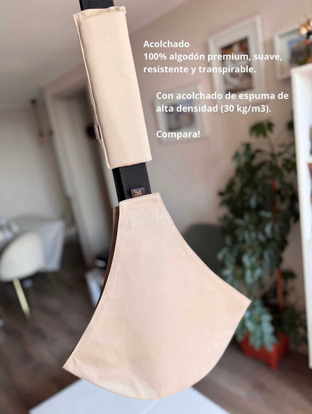 Porta bebé Canguro y niños de 8 meses a 4 años Beige