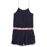 Ropa de bebe: Enterito Tommy Hilfiger Niña Azul Marino Tiras Blancas - Cozy Kids