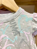 Enterito bebé niña verano Puma gris estampado 100% algodón