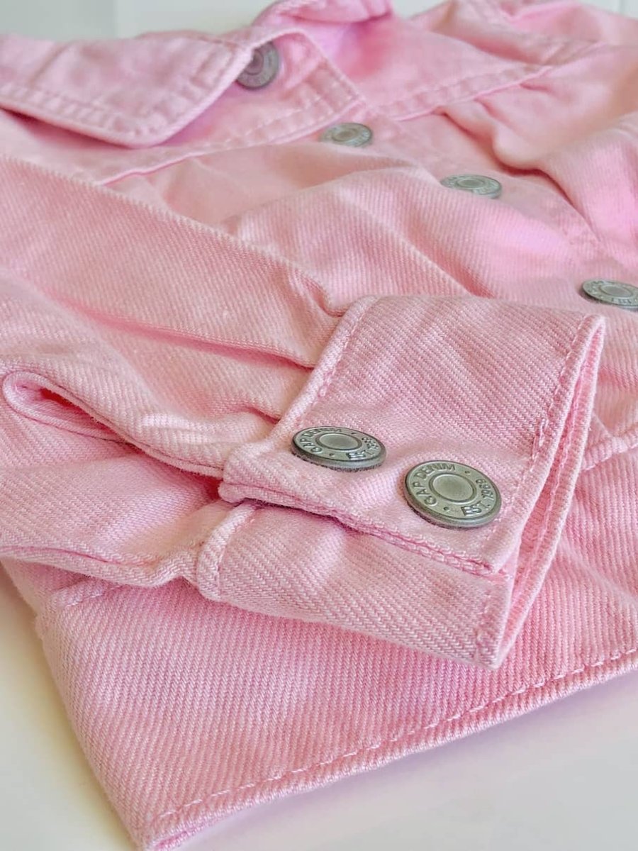 Chaqueta GAP Bebé denim niña rosada - Cozy Kids