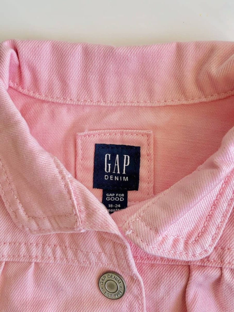 Chaqueta GAP Bebé denim niña rosada - Cozy Kids