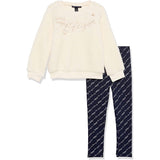 Conjunto de Bebé Tommy Hilfiger Niña Polerón Chiporro Blanco y Calzas - Cozy Kids