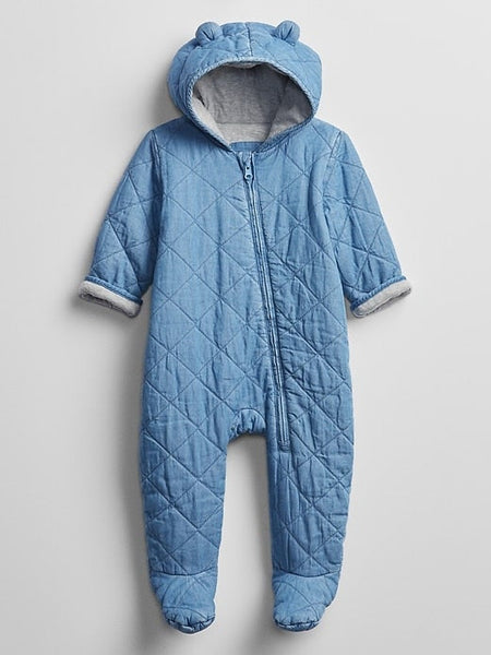 Enterito termico Gap Bebe denim unisex nino nina color celeste