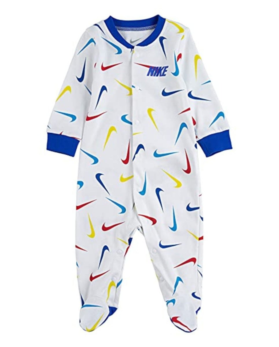 Enterito Nike Bebé Niño Blanco con Logos Nike de Colores - Cozy Kids