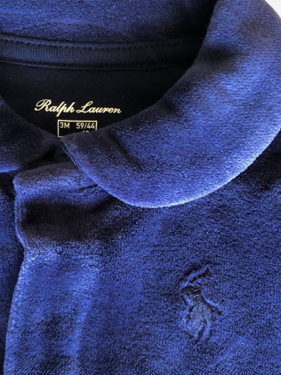 Enterito Polo Ralph Lauren Bebé Niño Plush Azul Marino - Cozy Kids