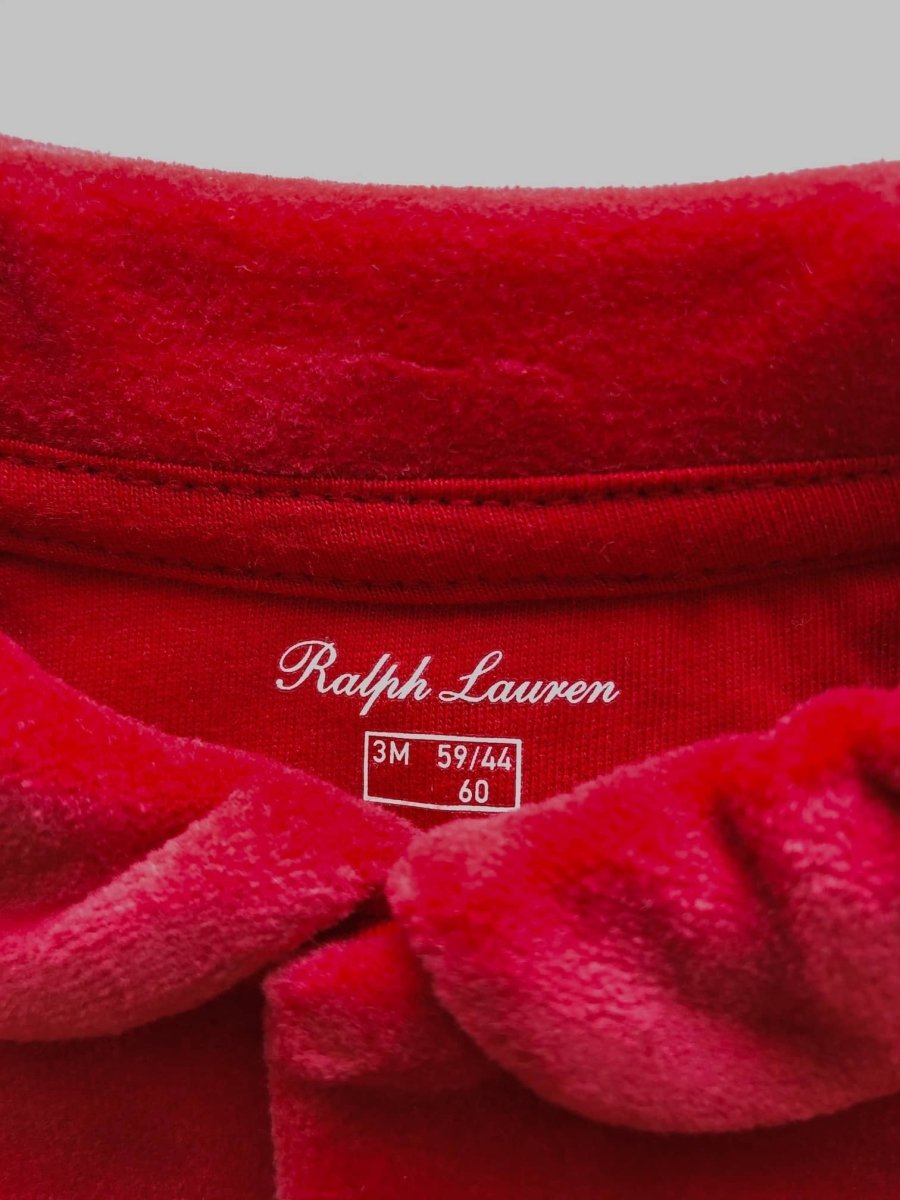 Enterito Polo Ralph Lauren Bebé Niño Plush Rojo - Cozy Kids