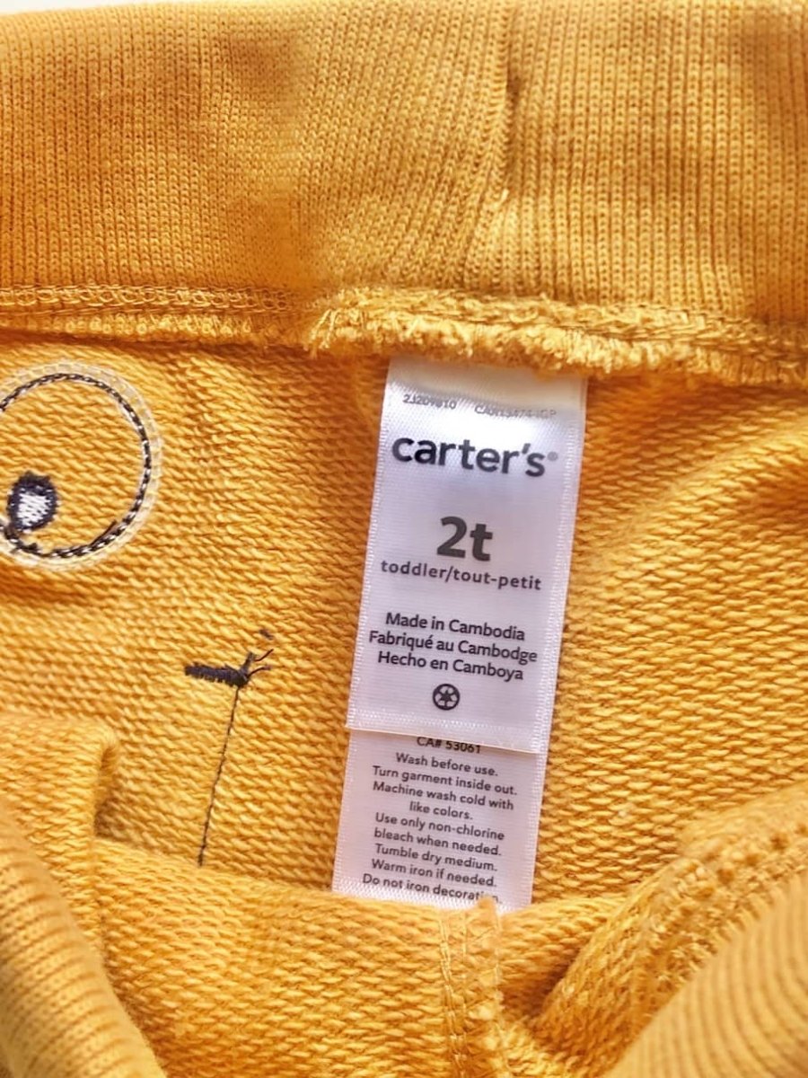 Pantalón de Buzo Bebé Carter's Color Mostaza - Cozy Kids