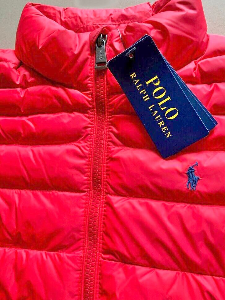 Parka de Ni o Polo Ralph Lauren Roja Impermeable Cozy Kids