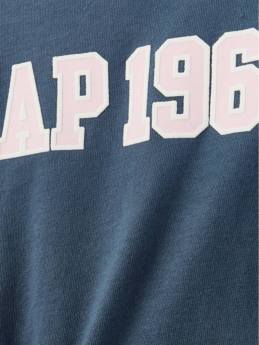 Polera mangas largas niña Gap logo rosado 1969 - Cozy Kids